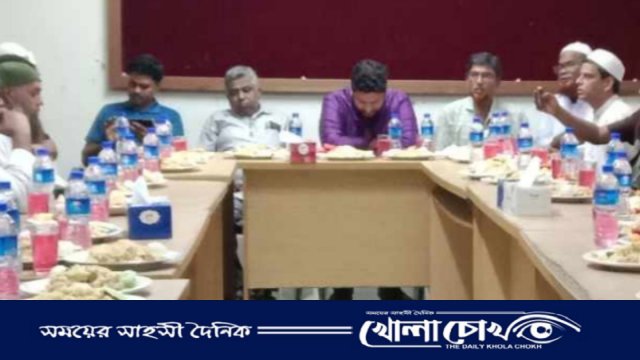 নগরকান্দায় সাংবাদিকদের সাথে ইউএনও'র ইফতার