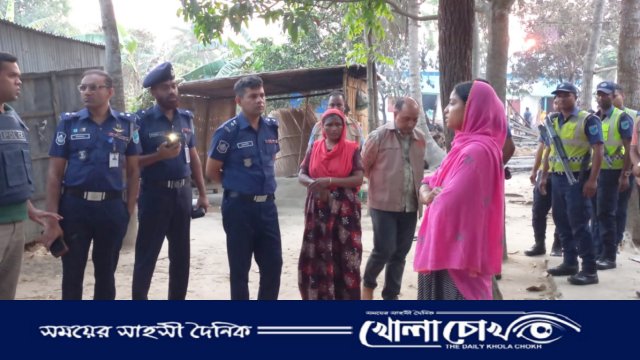 এখনো পোড়া গন্ধ যায়নি, সালথার সেই ঘটনাস্থল পরিদর্শনে ফরিদপুরের পুলিশ সুপার  