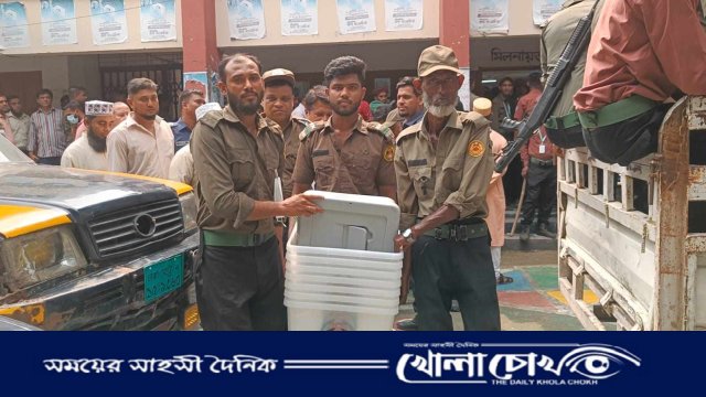 ব্রাহ্মণবাড়িয়ার দুই উপজেলায় পৌঁছে গেছে নির্বাচনী সরঞ্জাম