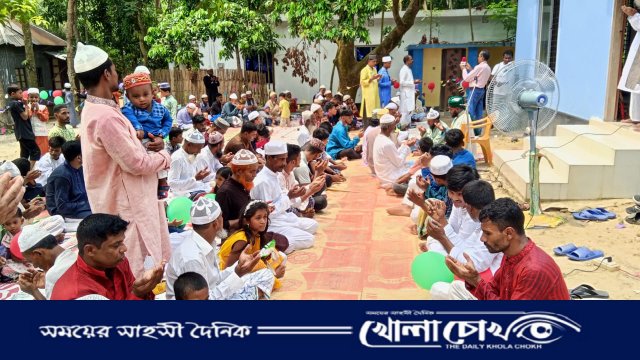 বোয়ালমারী ও আলফাডাঙ্গা  উপজেলার ১৩ টি গ্রামের মানুষের ঈদুল আজহা উদযাপন