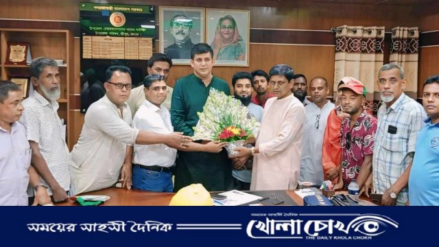 মাগুরার শ্রীপুরে নবনির্বাচিত উপজেলা চেয়ারম্যানকে প্রেসক্লাবের শুভেচ্ছা 