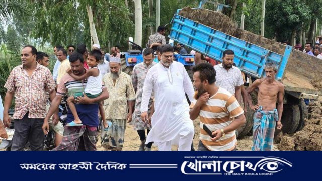 আত্রাইয়ে ঝুঁকিপূর্ণ এলাকা পরিদর্শন করেন স্থানীয় সংসদ সদস্য এ্যাড.ওমর ফারুক সুমন 