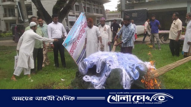 বোয়ালমারীতে অবৈধ কারেন্ট ও দুয়ারী জাল জব্দ,পরে বিনষ্ট করা হয়েছে