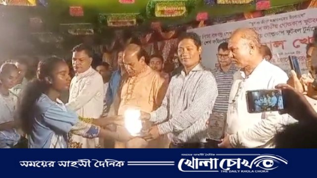 মিঠাপুকুরে বঙ্গবন্ধু ও বঙ্গমাতা গোল্ডকাপ ফুটবল টুর্নামেন্টের ফাইনাল খেলা অনুষ্ঠিত 