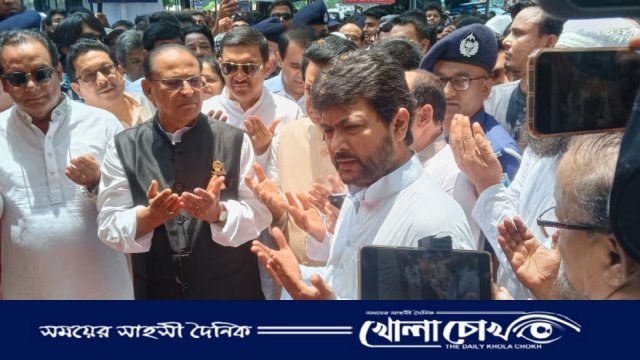 ফরিদপুর শহরের টেপাখোলা লেক উন্নয়ন প্রকল্পের ভিত্তি প্রস্তর স্থাপন ও জনসভা অনুষ্ঠিত 