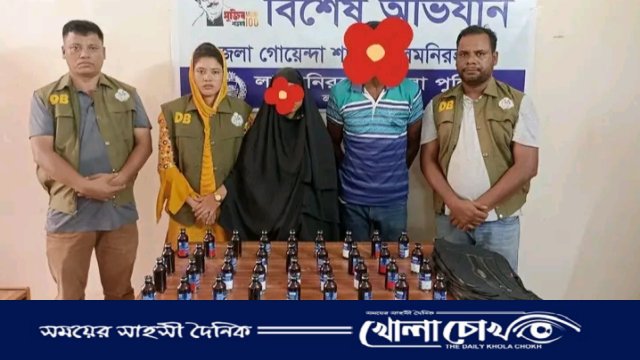 লালমনিরহাটে ফেন্সিডিল ও মোটরসাইকেল সহ দুইজন আটক 