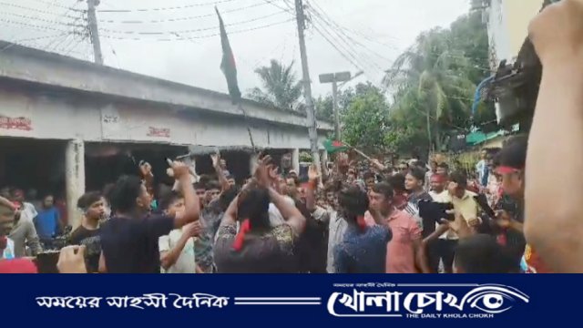 থানচিতে বিএনপির আনন্দ মিছিল ও সমাবেশ