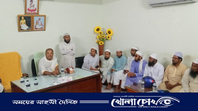 শ্রীধাম শ্রী অঙ্গন পরিদর্শন করলেন বাংলাদেশ খেলাফত ‌যুব মজলিসের নেতৃবৃন্দ 