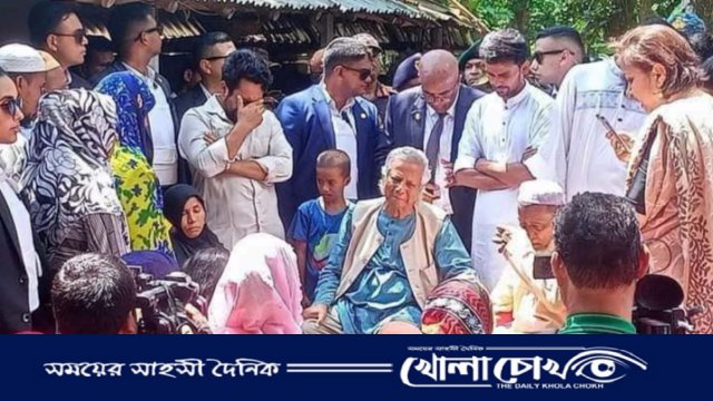 রংপুরে আবু সাঈদের বাড়িতে প্রধান উপদেষ্টা ড. মুহাম্মদ ইউনূস