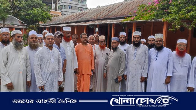 ফরিদপুরে উলামা পরিষদের বিভিন্ন মন্দির পরিদর্শন 