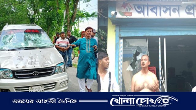 বিএনপি নেতার শোডাউন ঘিরে বোয়ালমারী ও মধুখালীতে দু’গ্রুপের হামলা-ভাংচুর, আহত-৭