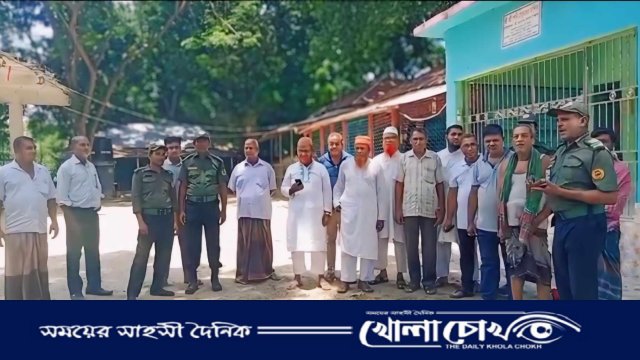 মহম্মদপুরে নহাটা কালীবাড়ী মন্দির পরিদর্শন করেন আনসার ভিডিপি সদস্যরা 