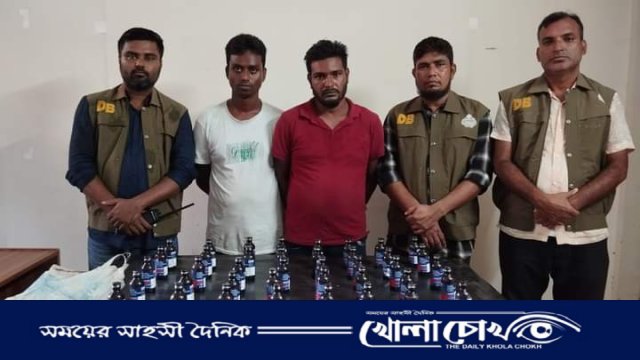 লালমনিরহাটে ফেন্সিডিল ও মোটরসাইকেলসহ দুইজন গ্রেফতার