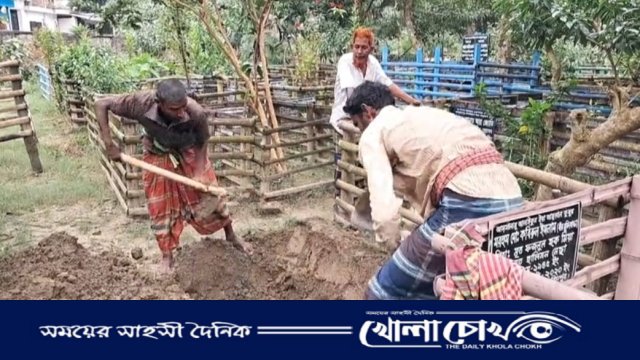 ফরিদপুরে বৈষম্য বিরোধী আন্দোলনে নিহত সামচুর লাশ উত্তোলন