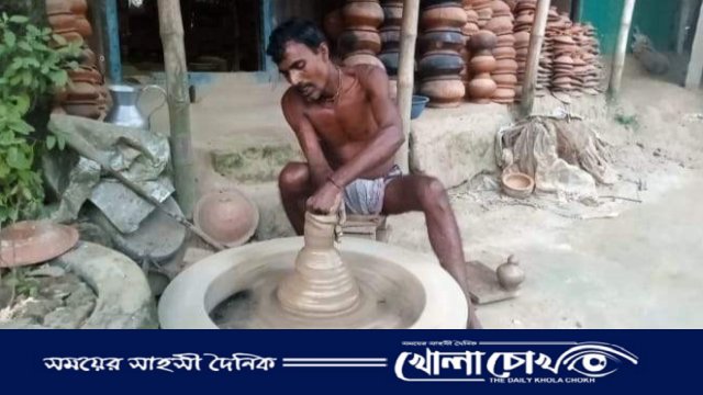 বিজয়নগরে ঐতিহ্যবাহী মৃৎশিল্প বিলুপ্তির পথে