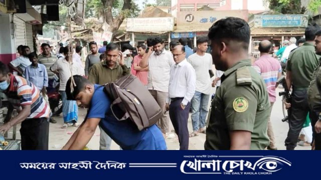 সদরপুরে যানজট নিরসনে ভ্রাম্যমাণ আদালতের অভিযান