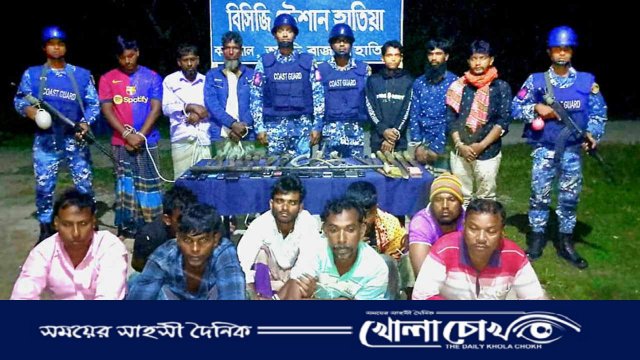 নোয়াখালীতে আগ্নেয়াস্ত্রসহ ডাকাত দল গ্রেপ্তার