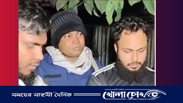 ফরিদপুরে বিদেশি পিস্তল সহ দুই সন্ত্রাসীকে গ্রেফতার করেছে পুলিশ 