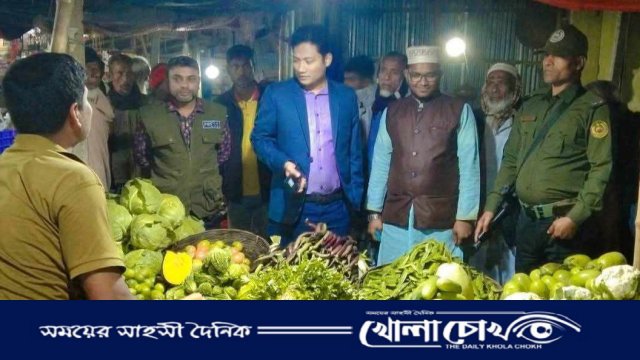 মিঠাপুকুরে দ্রব্যমূল্যের দাম নিয়ন্ত্রণে বাজার মনিটরিং