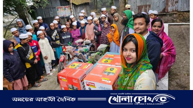 মরহুম আলহাজ্ব মো: খলিলুর রহমান স্মৃতি ফাউন্ডেশনের ব্যতিক্রমী উদ্যোগঃ নামাজীদের মধ্যে সাইকেল বিতরণ