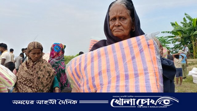 ফরিদপুরে প্রথম আলো ট্রাস্টের উদ্যোগে কম্বল বিতরণ