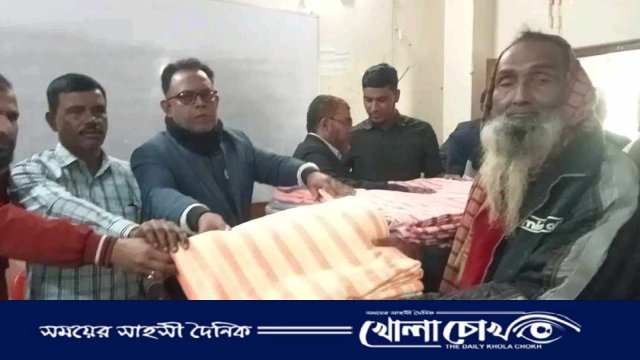 শ্রীপুরে বৈষম্যবিরোধী ছাত্র আন্দোলনের উদ্যোগে শীতবস্ত্র ও কম্বল বিতরণ  