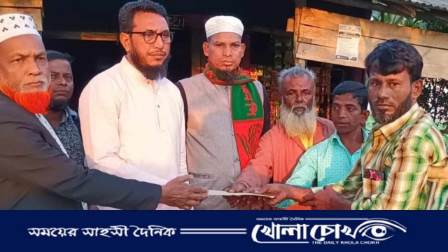 লামায় অসুস্থ-রুগ্ন হতদরিদ্রদের পাশে বিএনপি নেতা আইয়ুব আলী  