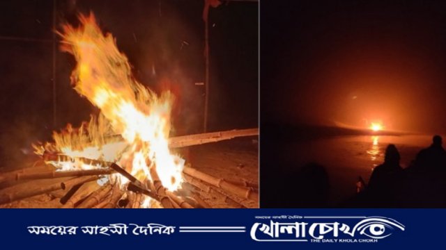 আত্রাইয়ে যাত্রার প্যান্ডেল ভেঙে দিলেন ইউএনও