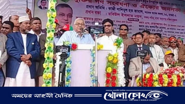 শালিখায় বিএনপির ভারপ্রাপ্ত চেয়ারম্যান তারেক রহমানের ৩১ দফা বাস্তবায়নে জনসভা