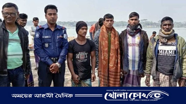 পিরোজপুরের কাউখালীতে জাটকা ধরার অপরাধে ৪ জেলেকে কারাদণ্ড