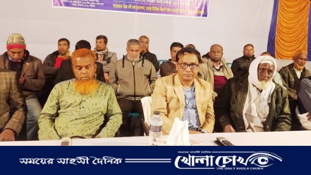 তিস্তারচরে অবস্থান কর্মসূচীর প্রস্তুতি মূলক সভা