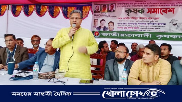 ভোটের অধিকার নিয়ে ছিনিমিনি এদেশের মানুষ আর একমুহুর্ত মেনে নেবে না---শহিদুল ইসলাম বাবুল 