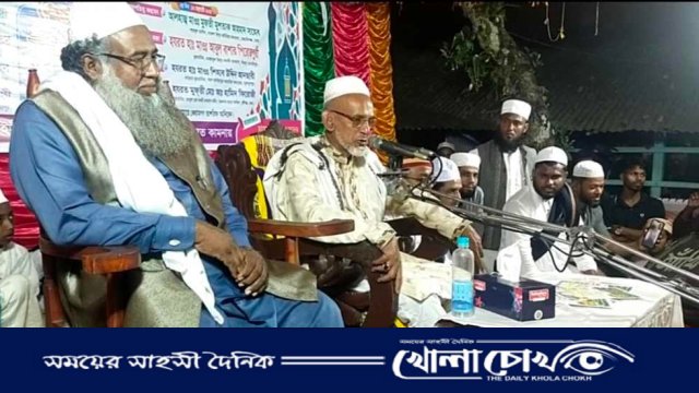 নাজিরপুরে শামছুল উলূম ইসলামিয়া মাদরাসার উদ্যোগে বার্ষিক ওয়াজ মাহফিল অনুষ্ঠিত