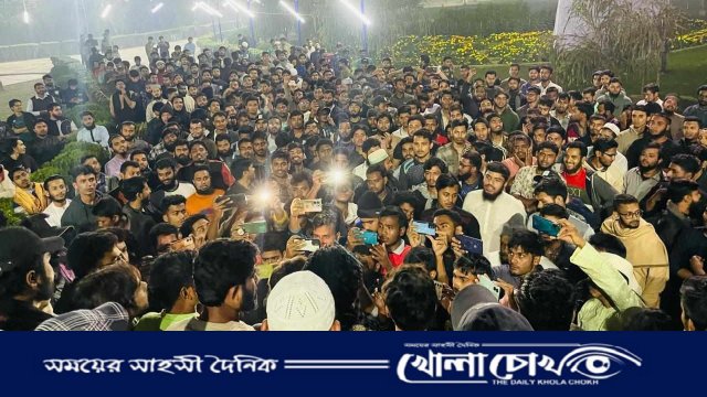 কুয়েটে হামলার প্রতিবাদে ইবিতে বিক্ষোভ সমাবেশ 