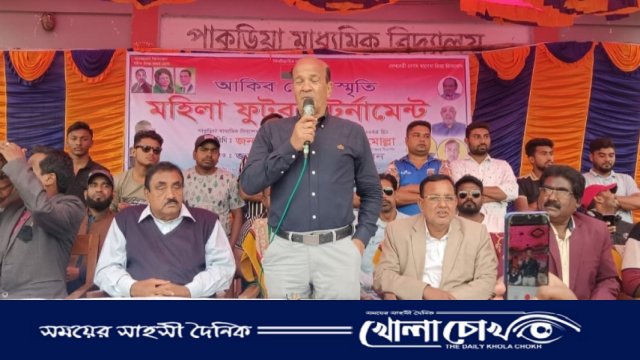 দৌলতপুরে আকিব রেজা স্মৃতি মহিলা ফুটবল টুর্নামেন্ট অনুষ্ঠিত 