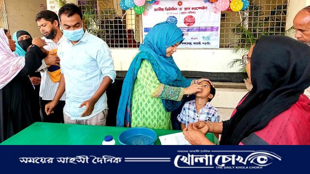 আত্রাইয়ে ভিটামিন "এ" প্লাস ক্যাম্পেইনের উদ্বোধন